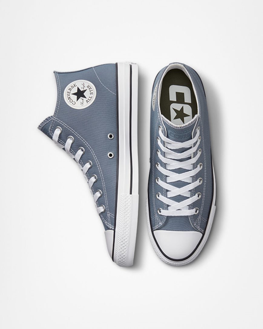 Tenis Skate Converse CONS Chuck Taylor All Star Pro Feminino Cinzentas Branco Pretas | PT K07539T